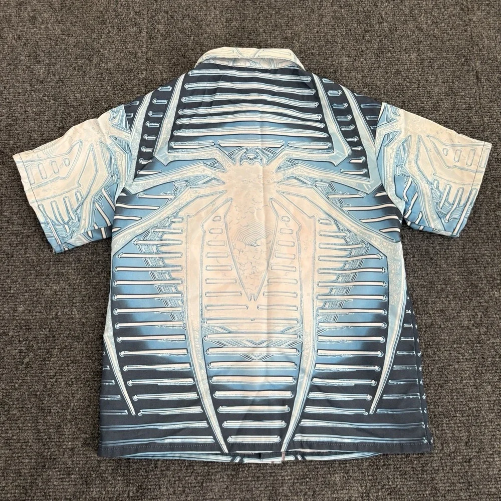 Vintage Y2K Marvel Spiderman 2 Movie Promo Sz 5-6 All Over Print Button Up Shirt
